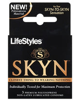 Skyn Original - Non-Latex Lubricated Condoms - 3 Pack